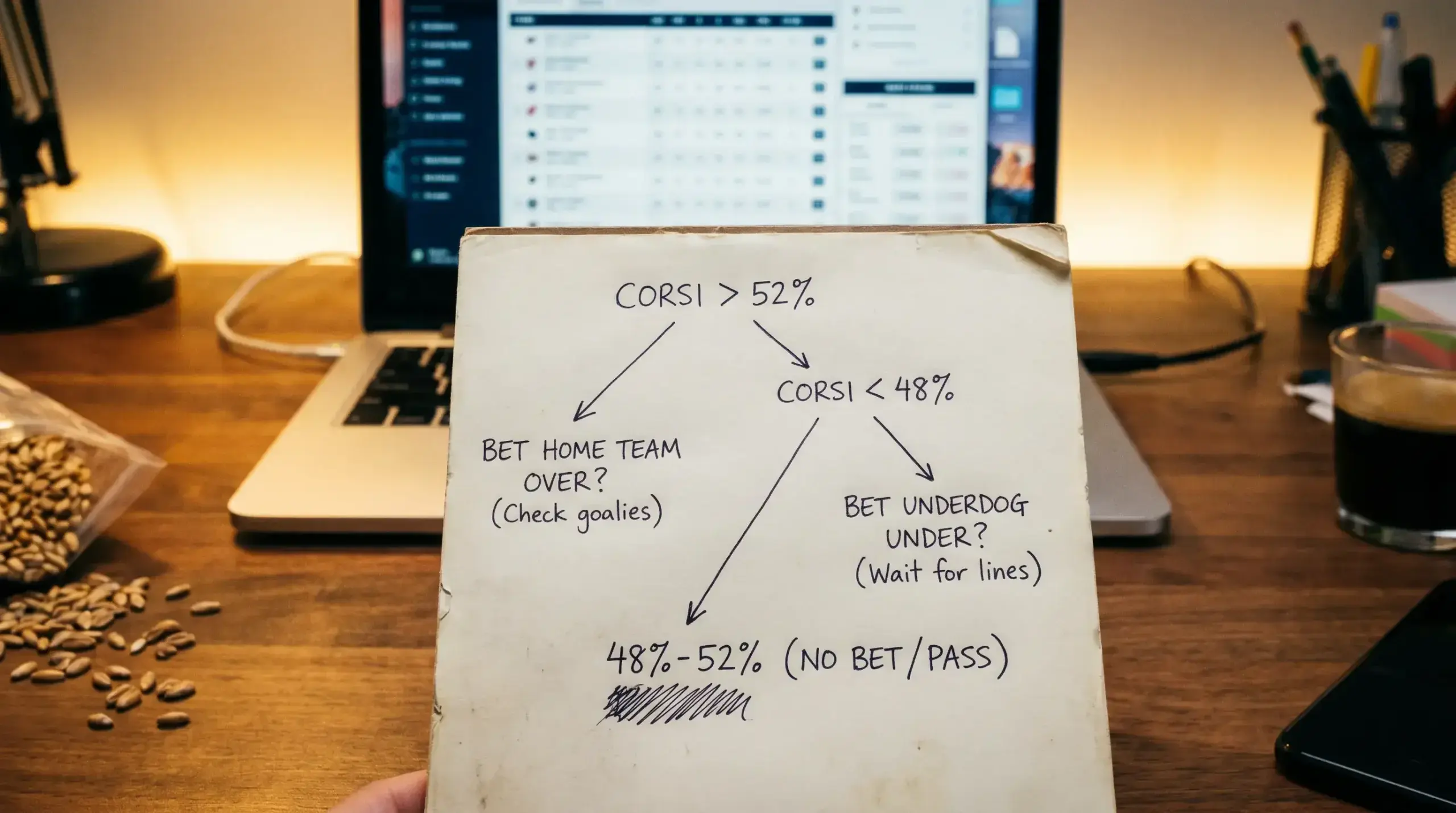 Using Corsi thresholds as a filter for NHL betting decisions