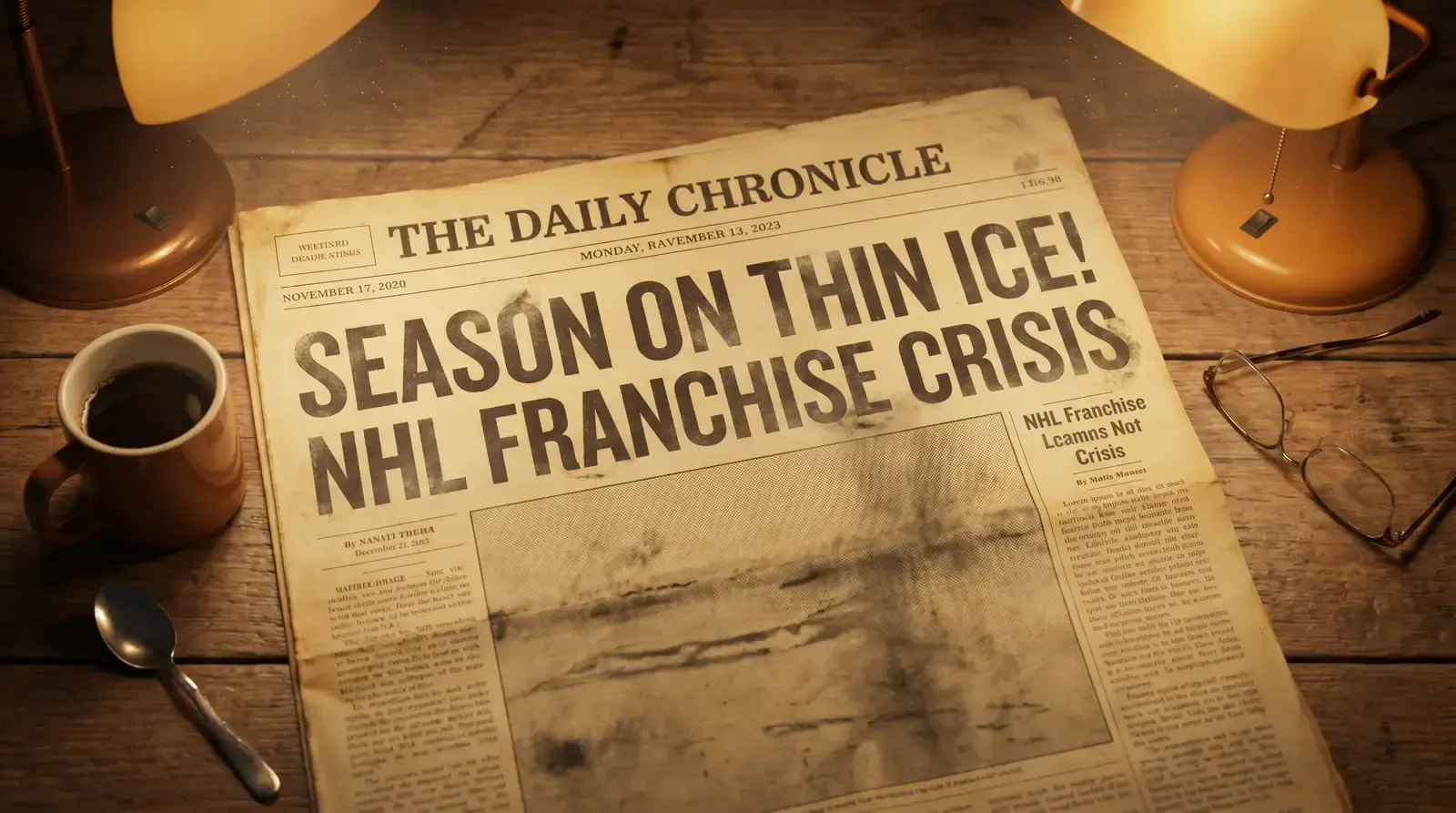 Historical newspaper coverage of previous NHL lockout seasons