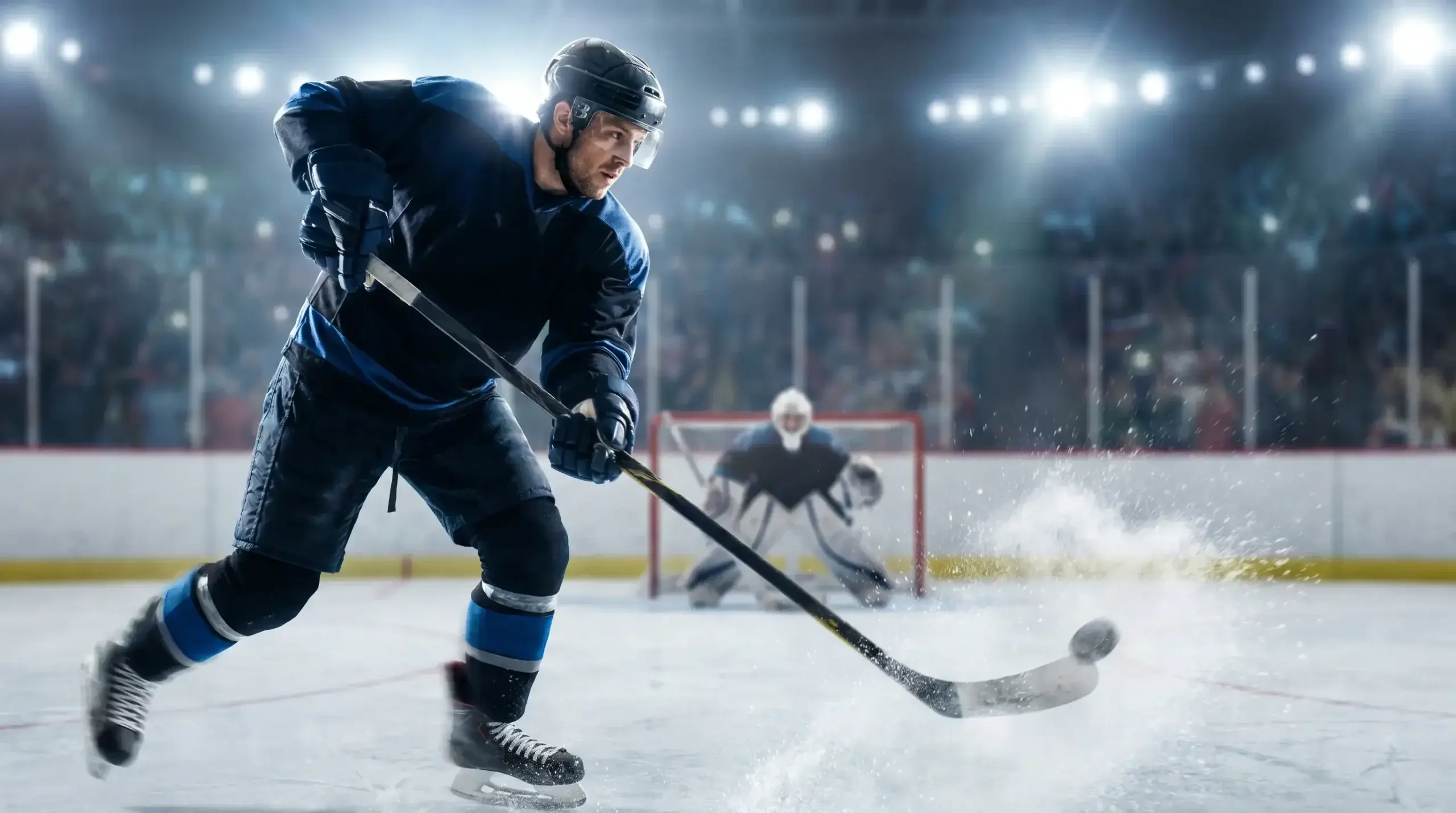 NHL player props betting slip showing skater shots and goalscorer markets