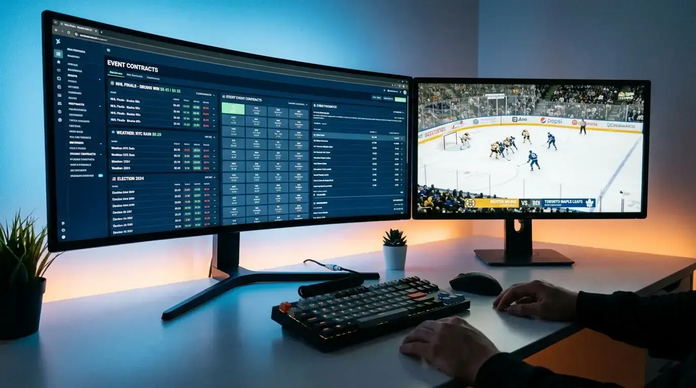 NHL prediction markets Kalshi and Polymarket hockey wagering