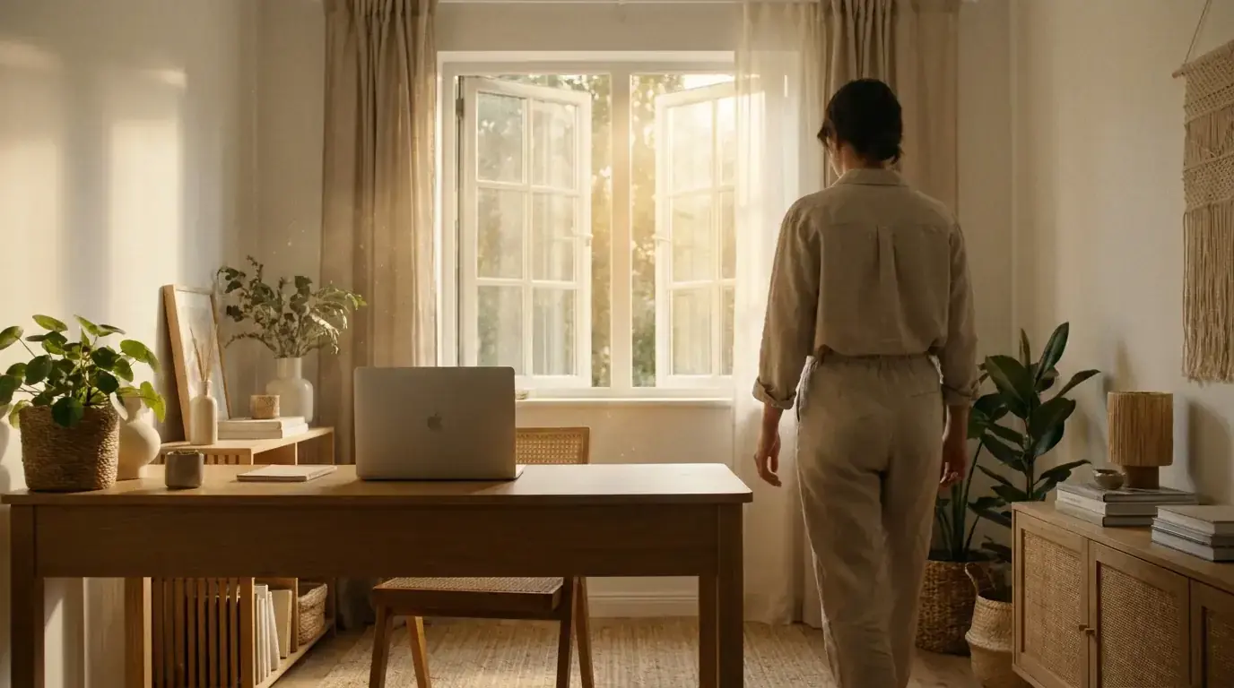 Person stepping away from screens to take a break from betting