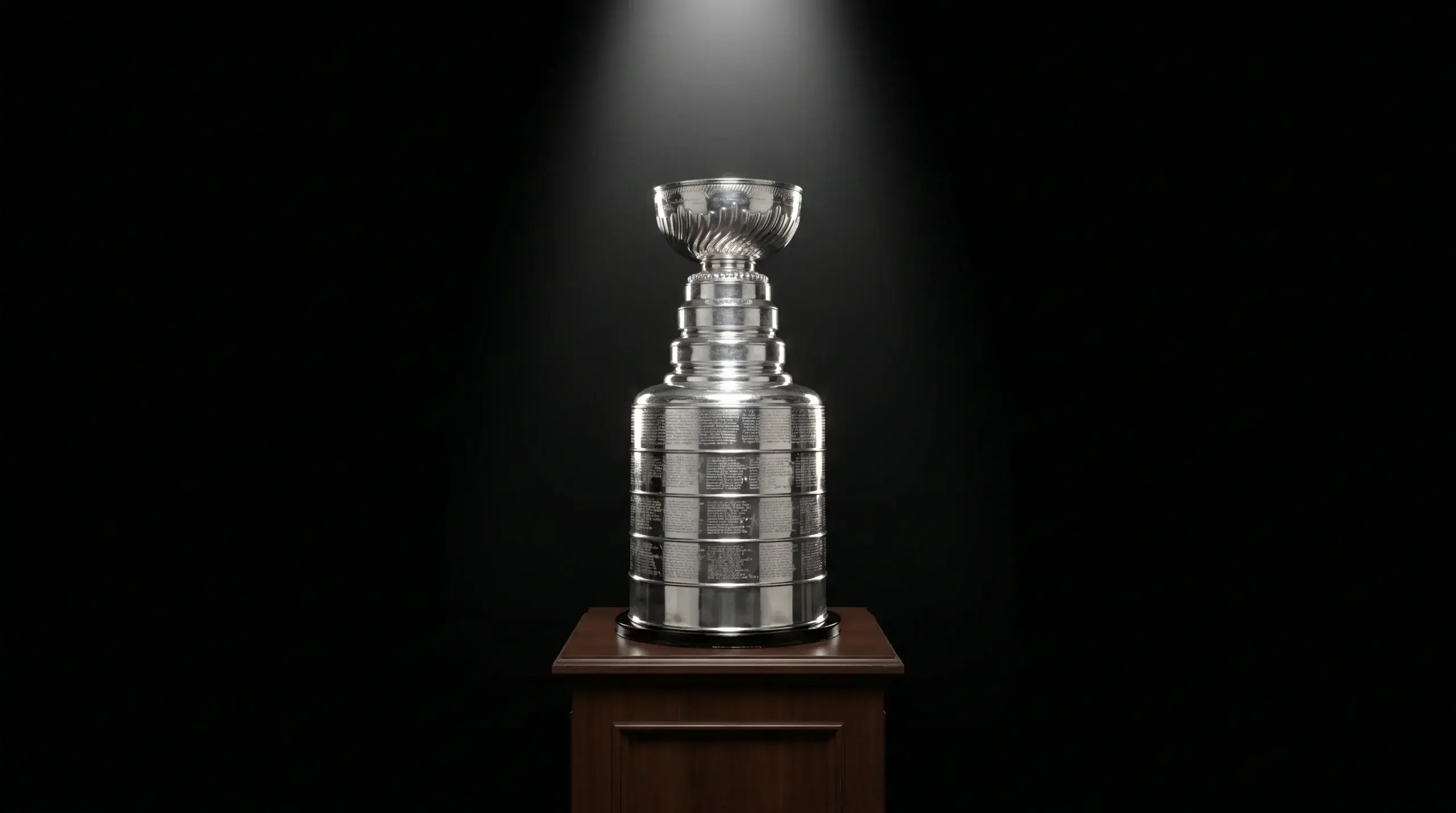 Stanley Cup trophy on display representing NHL futures betting